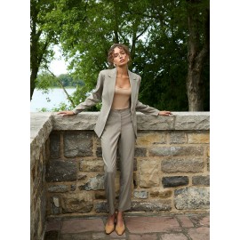 No Waistband Straight Leg Regular Length Pants