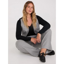 Pinstripe Straight Leg Long Length Pants