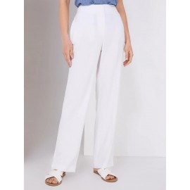 Wide-Leg Linen Pants