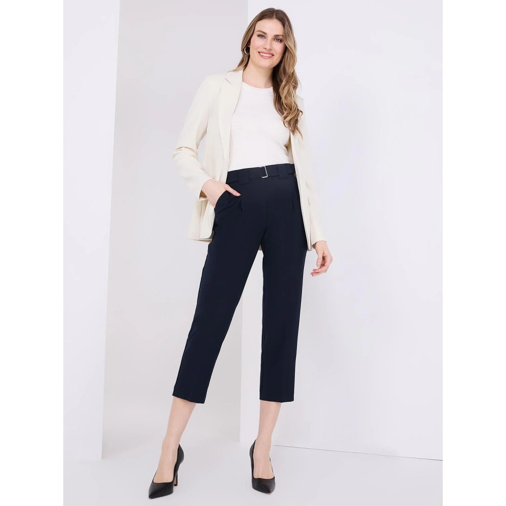Belted Classic Rise Pull-On Pants
