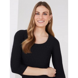 3/4 Sleeve Print Top