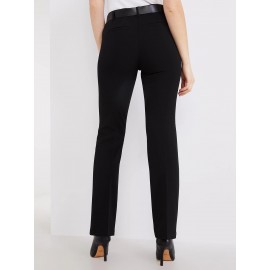 Belted Pintuck Front Pants